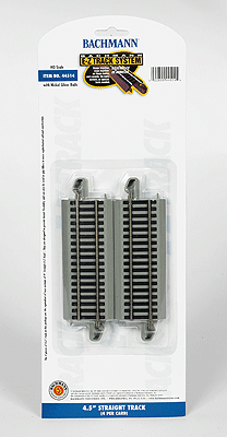 44514 Bachmann / E-Z Track NS 4-1/2" Straight Track 4 Pieces (Scale=HO) 160-44514