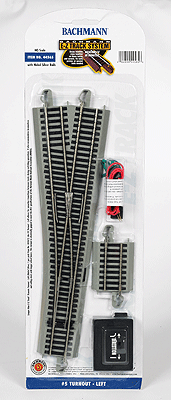 44565 Bachmann / E-Z Track NS Turnout #5 Left Hand (Scale=HO) 160-44565