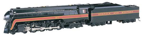 Bachmann 53201 N&W Railfan Class J 4-8-4 Steam #611 Norfolk & Western(Railfan Version, black, maroon) Soundtraxx-Sound Value Bachmann Industries (SCALE=HO) Part#=160-53201