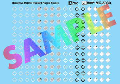 Image for 460-5030 Haz-Mat Placard Frames