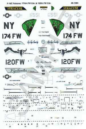 Image for 460-481084 F-16C Falcons 120th FW&17