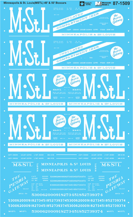 Image for 460-601509 MStL 40' & 50' Boxcars