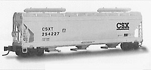 Image for 489-94060 3-Bay cvrd hopper CSX