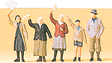 Image for 590-72413 Civilians Waving 1:72 5/