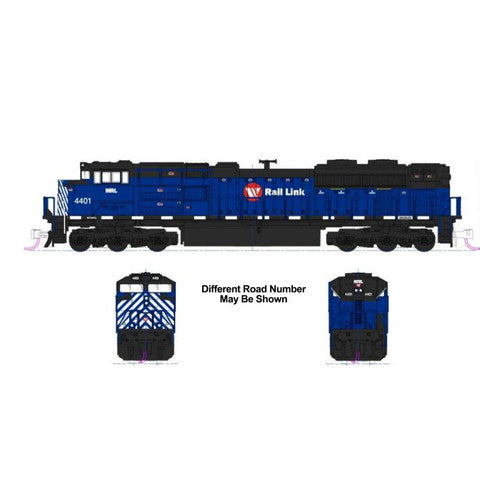 Kato 176-8531 SD70ACe MRL Montana Rail Link #4401 (blue, white, red) Standard DC N Scale