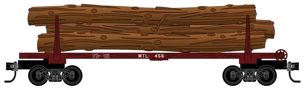 Image for 489-11450170 40' Log Car MT&L RR