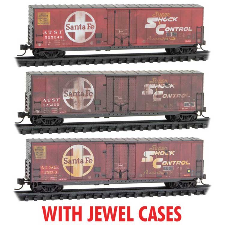 Image for 489-98305023 50' Box Wthr ATSF 3/case