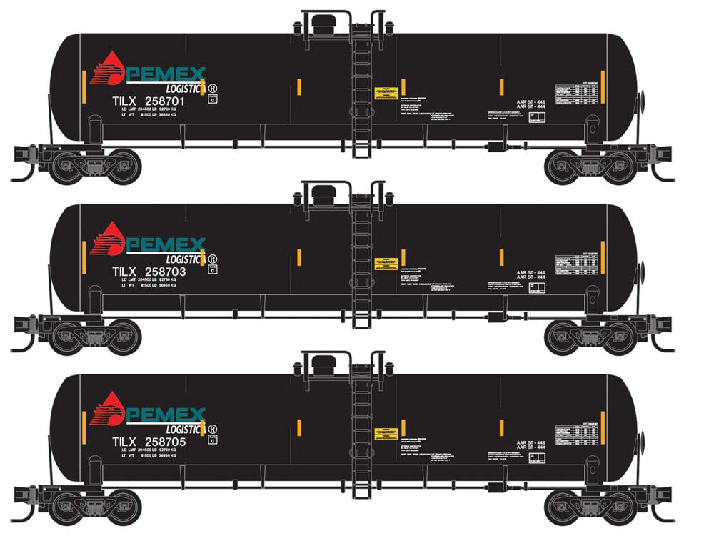 Image for 489-98300211 Tank Car 3/Pk Pemex case