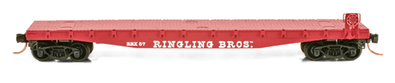 Image for 489-4500403 Flatcar red RBX #57
