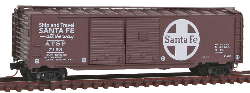 Image for 489-7800130 50' Auto Box ATSF 7153