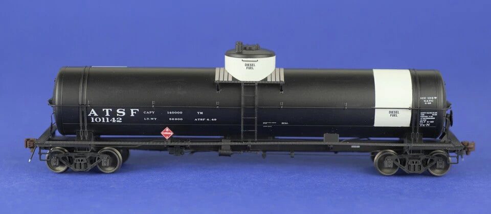 American Limited 1846 ALM - GATC Welded Tank Car ATSF - Santa Fe - Diesel Fuel Service #101142 HO Scale