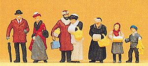 Image for 590-12195 1900's XMas fair people