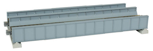 Kato 20-457 186mm (7 5/16") Double Track Plate Girder Bridge, Gray; N Scale, 20457