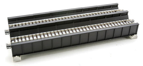 Kato 20-458 186mm (7 5/16") Double Track Plate Girder Bridge, Black; N Scale, 20458