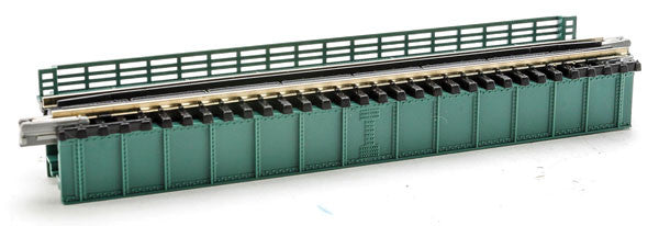 Kato 20-461 124mm (4 7/8") Deck Plate Girder Bridge, Green; N Scale, 20461