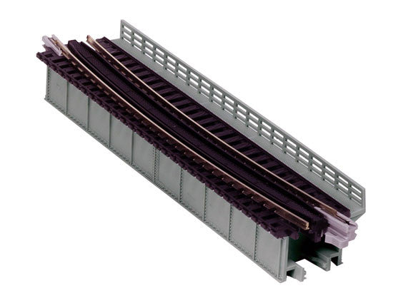 Kato 20-467 Single Curve Girder Bridge, Gray - 448mm (17.6") Radius 15º; N Scale, 20467