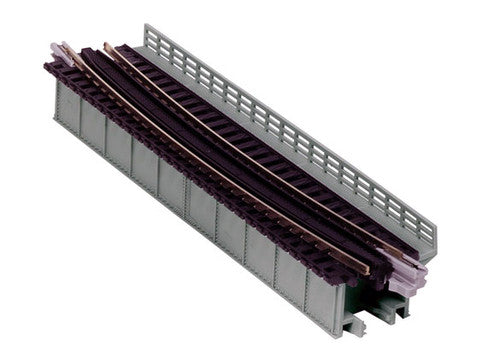 Kato 20-467 Single Curve Girder Bridge, Gray - 448mm (17.6") Radius 15º; N Scale, 20467