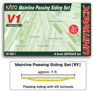 Kato 20-860 V1 Mainline Passing Siding Set Unitrack; N Scale 20860