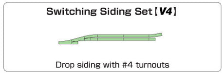 Kato 20-863 V4 Switching Siding Set; N Scale, 20863