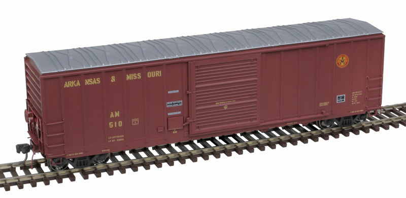 Atlas Master 20006986 Berwick 50' Boxcar - Arkansas & Missouri #537 (maroon, yellow) HO Scale
