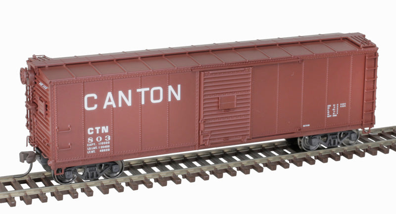 Atlas Master 20007074 USRA Steel Rebuilt 40' Boxcar - Canton Railroad #803 (Boxcar Red, white) HO Scale