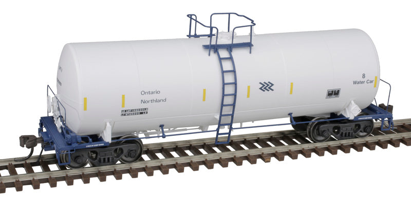 Atlas 20007231 Trinity 17,600-Gallon Corn Syrup Tank Car - Ontario Northland #8 (white, blue, yellow, Chevron Logo) HO Scale