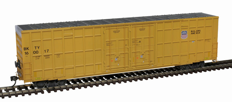 Atlas Master 20007280 Gunderson 7550 DD Boxcar - UP Union Pacific BKTY #160017 (yellow) HO Scale