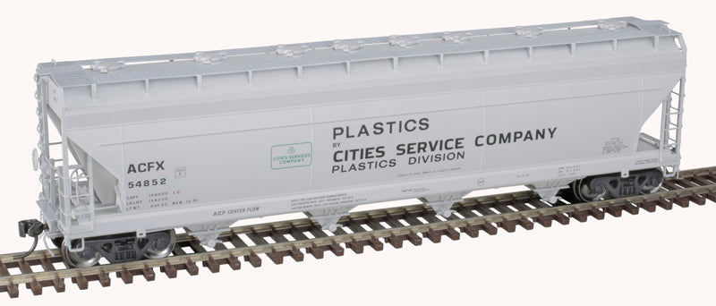 Atlas 20007371 ACF 5250 Covered Hopper - ACFX Cities Service Company #54864 (gray, black, green) HO Scale