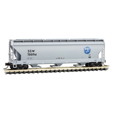 Micro-Trains 094 00 622 3-Bay Covered Hopper - SSW - Cotton Belt #70094 (Scale=N) 489-09400622