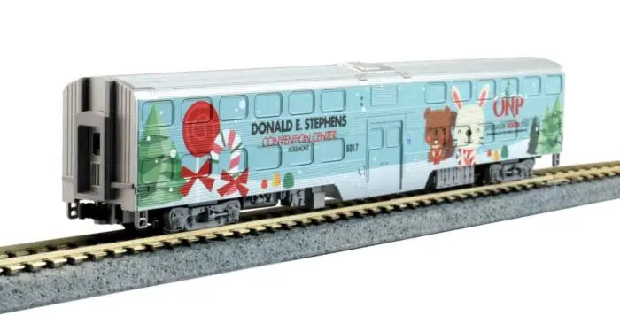 Estate Sale Used As Is Kato 106-2017 Metra Operation North Pole F40PH Locomotive & 5 Car Set DCC Ready N Scale