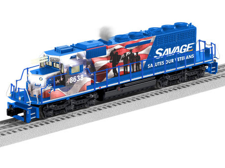 Lionel 2233551 SAVAGE LEGACY SD40-2 #8638 Salutes Our Vetrans O Scale