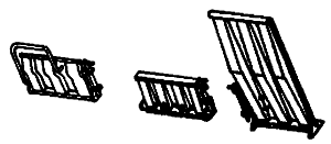 Details West 1017 Intermodal Details -- Bridge Plates for Piggyback Flats pkg(2) (SCALE HO) Part # 235-1017