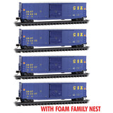 Micro-Trains 993 00 220 CSX - CSXT 4 pack RP#220 FOAM N Scale