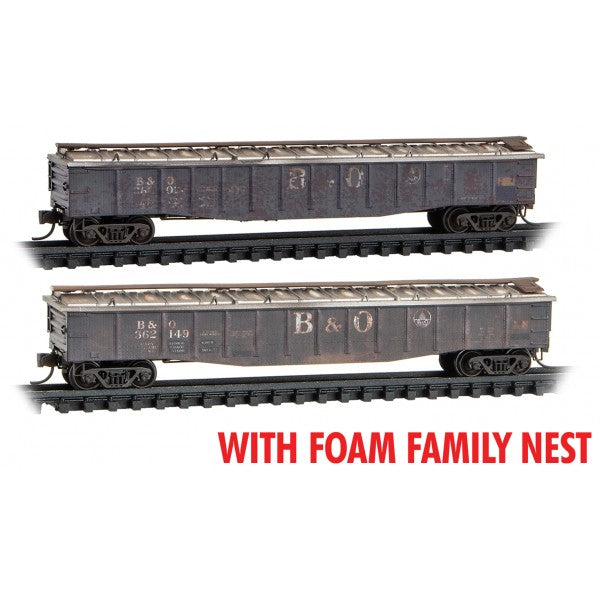 Micro-Trains 993 05 069 B&O Baltimore & Ohio weathered 2-Pack FOAM N Scale