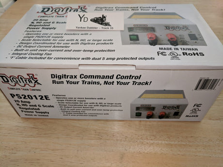 Digitrax PS2012E DCC Power Supply, 20-Amp; All Scales