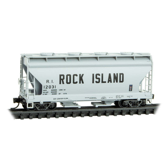 Micro-Trains 0920630 2-Bay Covered Hopper - RI Rock Island #12031 N Scale