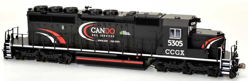 Bowser 25346 GMD SD40-2 CCGX Cando Rail Services #5305 (black, red, white) DCC & Sound HO Scale