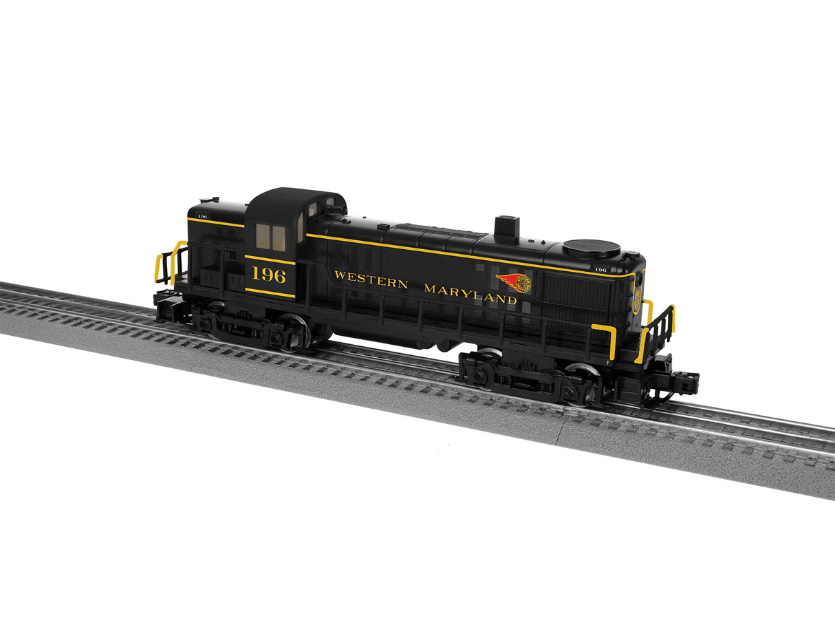 Lionel 2545080 RS-3 - 3-Rail - WM Western Maryland #196 (black, yellow red, Fireball Logo) Lionchief Sound & Control O Scale