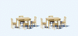 Image for 590-68281 2 Tables - 8 Chairs