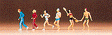 Image for 590-79076 People jogging/badminton