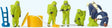 Image for 590-10731 Firemen/Green Chem Suits