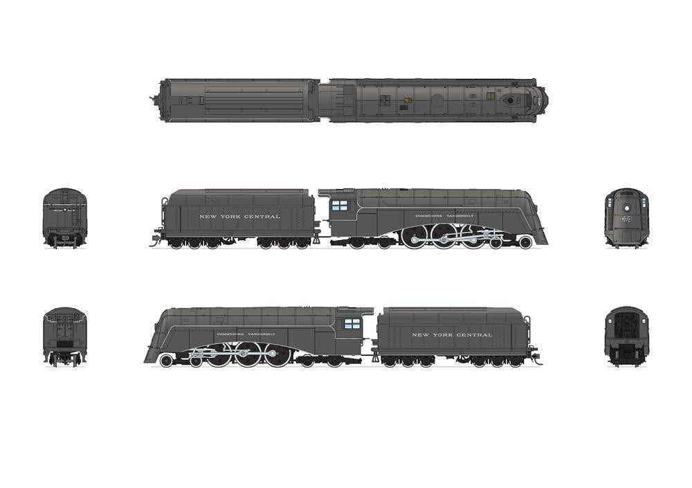BLI Broadway Limited 2841 NYC Commodore Vanderbilt Hudson #5344 Disk Drivers Paragon4 Sound/DC/DCC HO Scale