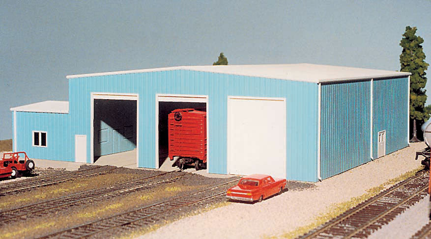 Pikestuff 0015 The Shops w/Add-On Office - Kit HO Scale