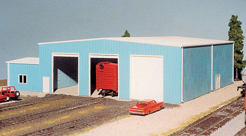 Pikestuff 0015 The Shops w/Add-On Office - Kit HO Scale