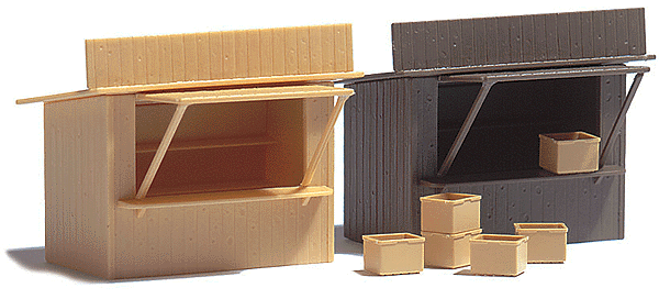 Deux Stands De Vente Busch échelle H0 - Réf 1055 - Neuf Pour Maquette De Train