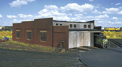 Image for 150-2843 Roundhouse 3-Stall Brick