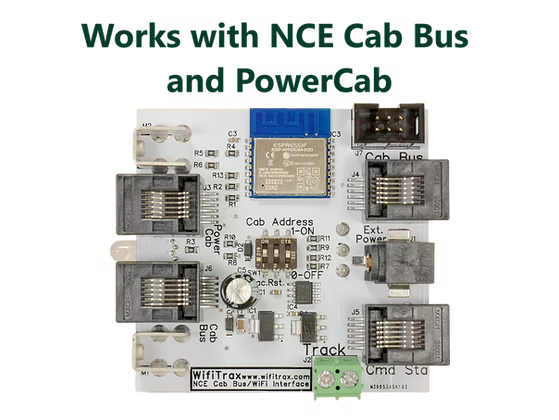 WifiTrax WFD-31 NCE Power Cab & CAB Bus Wi-Fi Interface ALL Scale