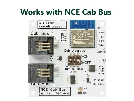 WifiTrax WFD-30 NCE CAB Bus Wi-Fi Interface ALL Scale