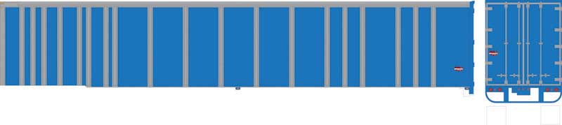 Image for 6-43429 53'Trailer Undec blue