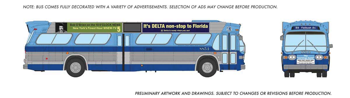 Image for 606-753146 Deluxe Bus NY MTA 8854